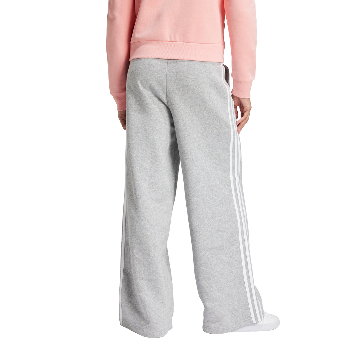adidas Women's Essentials 3-Stripes French Terry Wide Joggers