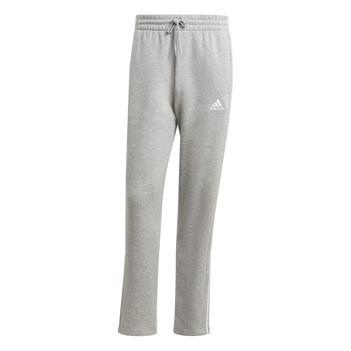 adidas Men's Essentials 3-Stripes Open Hem Fleece Joggers Mens Apparel Pants & Sweatpants