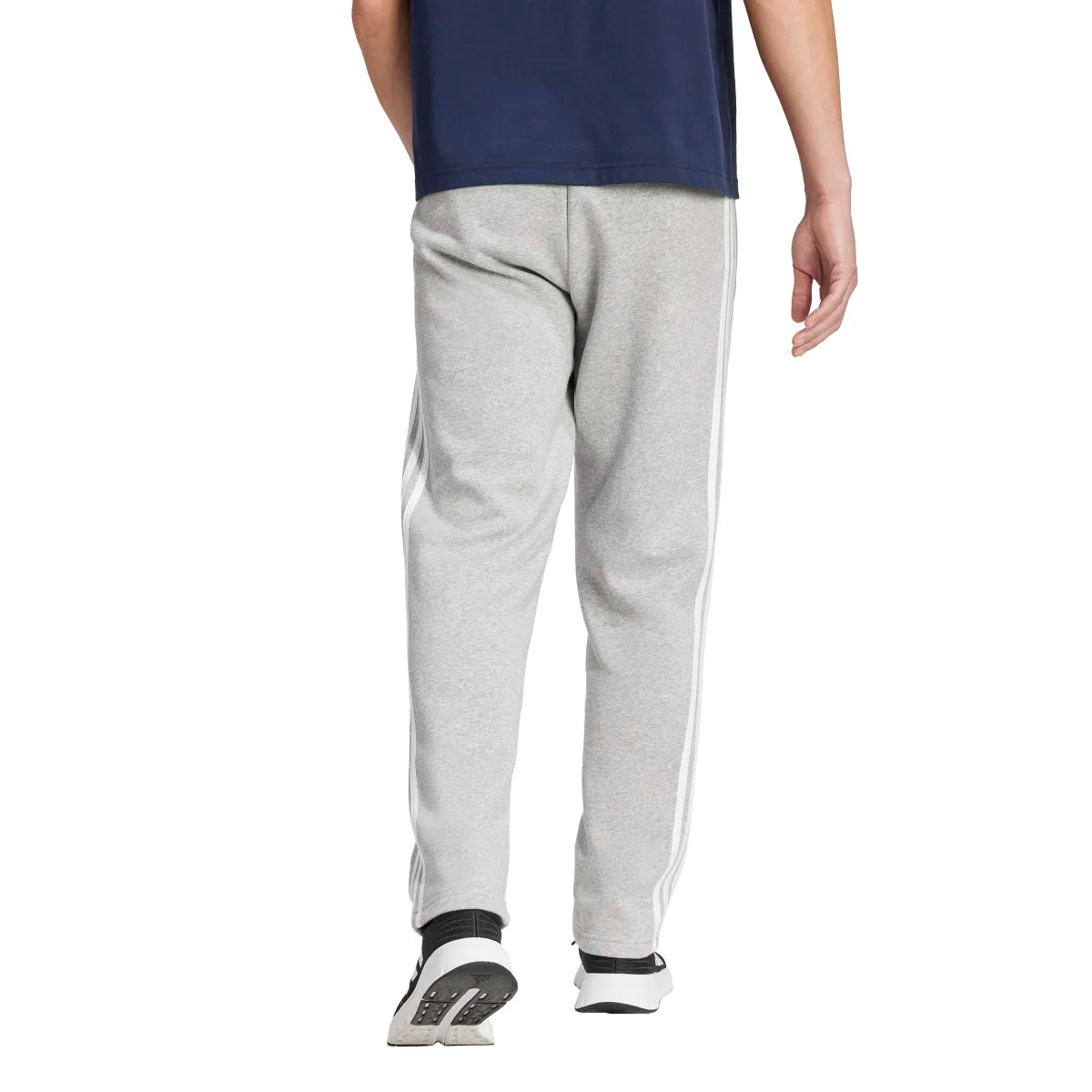 adidas Men's Essentials 3-Stripes Open Hem Fleece Joggers Mens Apparel Pants & Sweatpants