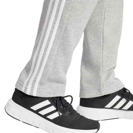 adidas Men's Essentials 3-Stripes Open Hem Fleece Joggers Mens Apparel Pants & Sweatpants