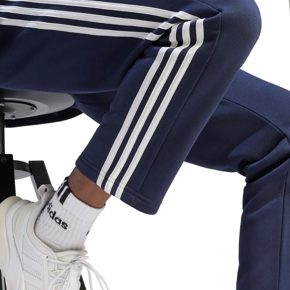 adidas Men's Essentials 3-Stripes Open Hem Fleece Joggers Mens Apparel Pants & Sweatpants