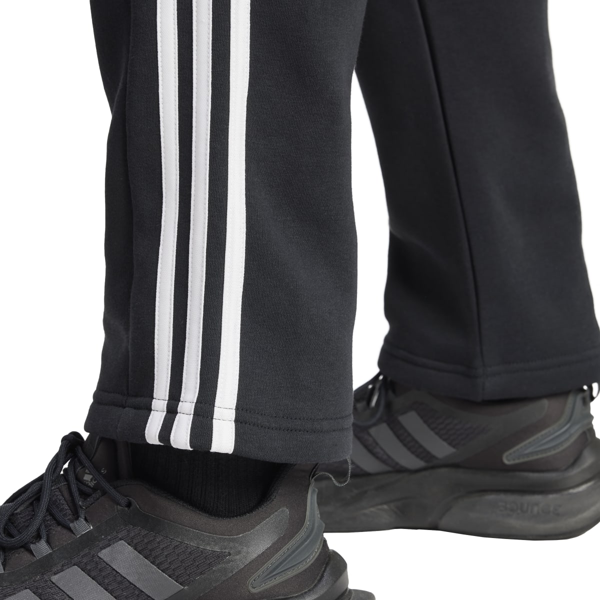 adidas Men's Essentials 3-Stripes Open Hem Fleece Joggers Mens Apparel Pants & Sweatpants