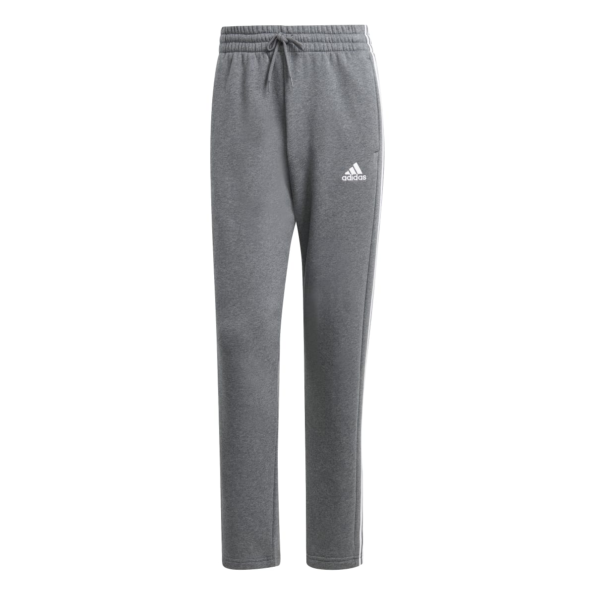 adidas Men's Essentials 3-Stripes Open Hem Fleece Joggers Mens Apparel Pants & Sweatpants