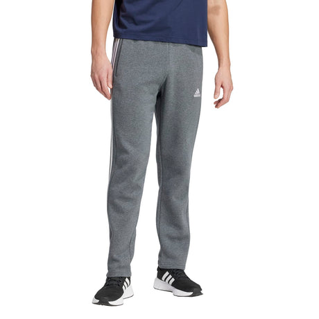adidas Men's Essentials 3-Stripes Open Hem Fleece Joggers Mens Apparel Pants & Sweatpants