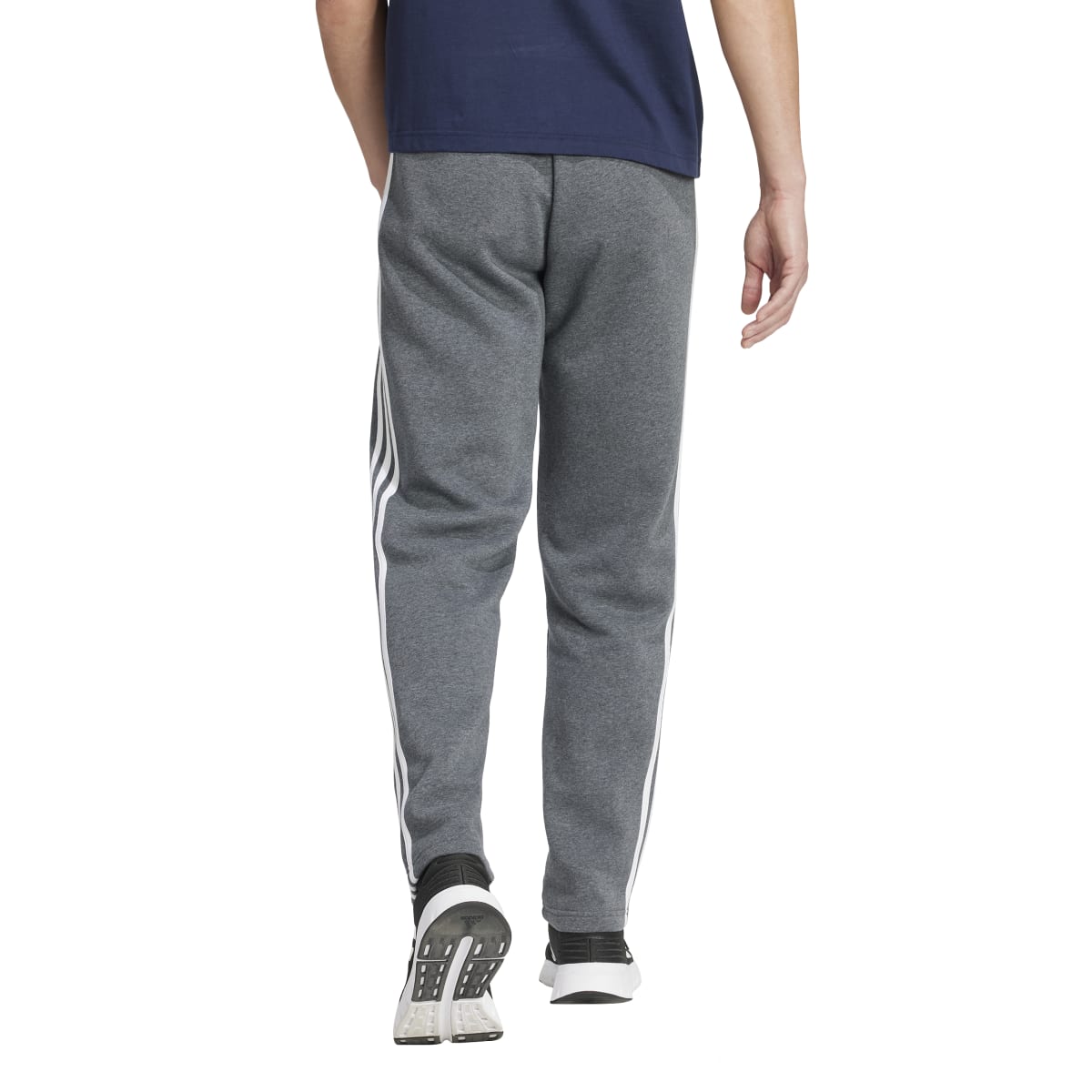 adidas Men's Essentials 3-Stripes Open Hem Fleece Joggers Mens Apparel Pants & Sweatpants