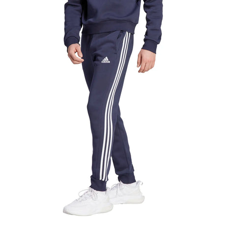 adidas Men's Essentials Tapered 3-Stripes Fleece Pants Mens Apparel Pants & Sweatpants
