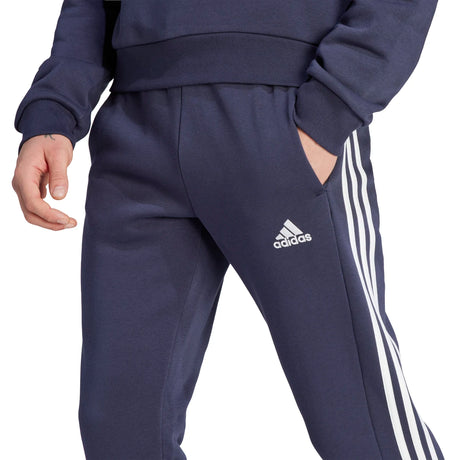 adidas Men's Essentials Tapered 3-Stripes Fleece Pants Mens Apparel Pants & Sweatpants
