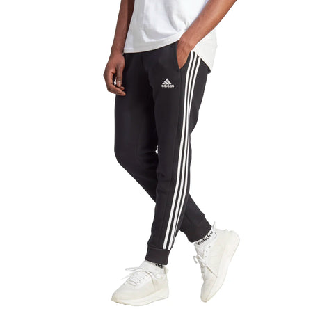 adidas Men's Essentials Tapered 3-Stripes Fleece Pants Mens Apparel Pants & Sweatpants