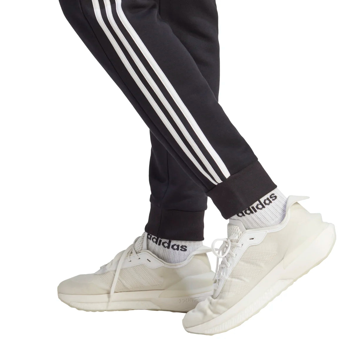 adidas Men's Essentials Tapered 3-Stripes Fleece Pants Mens Apparel Pants & Sweatpants