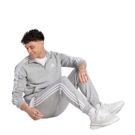 adidas Men's Essentials Tapered 3-Stripes Fleece Pants Mens Apparel Pants & Sweatpants
