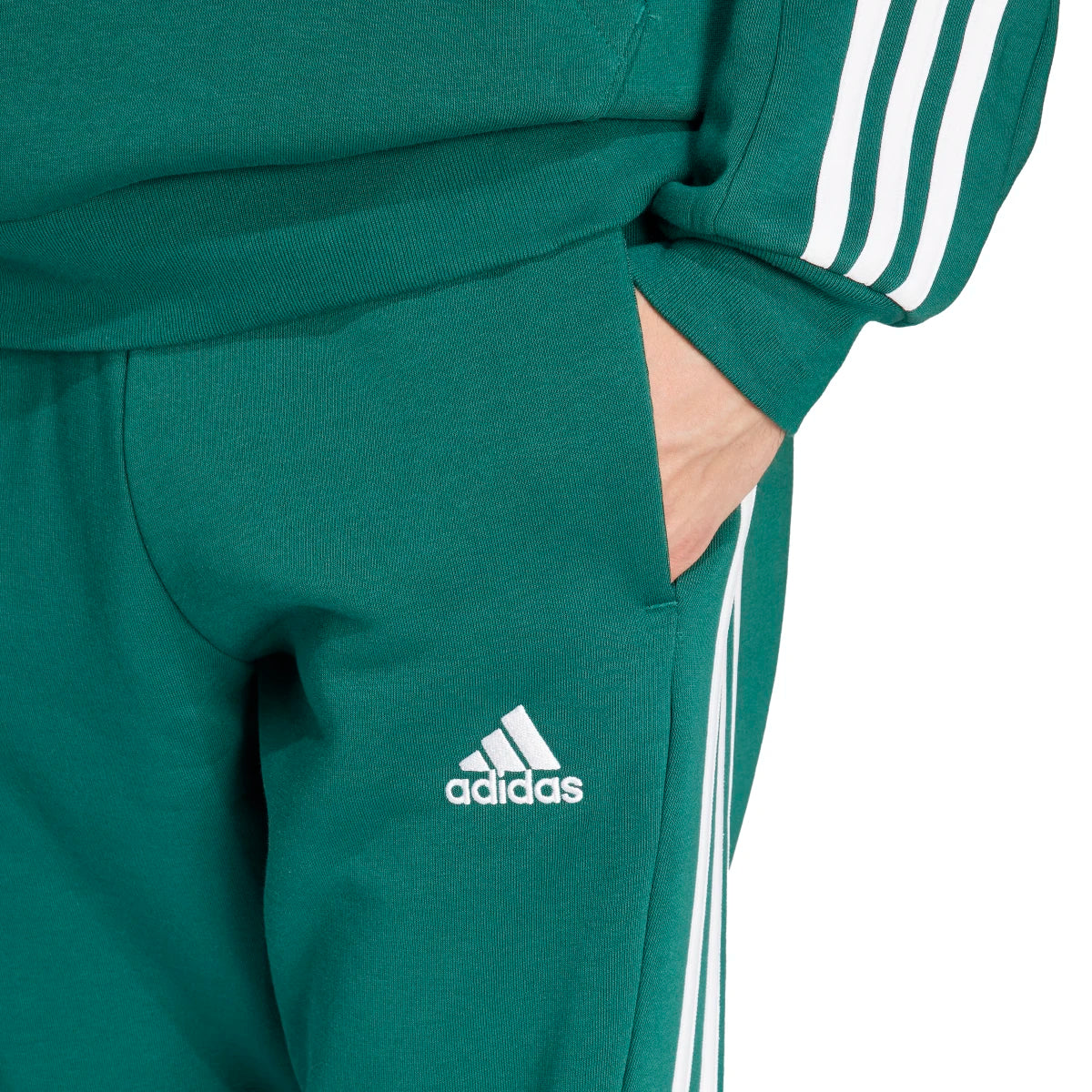adidas Men's Essentials Tapered 3-Stripes Fleece Pants Mens Apparel Pants & Sweatpants