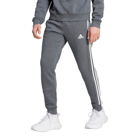 adidas Men's Essentials Tapered 3-Stripes Fleece Pants Mens Apparel Pants & Sweatpants