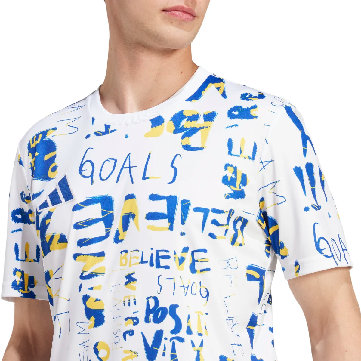 adidas Men's MLS Kick Childhood Cancer Pre-Match Soccer Jersey Soccer Uniforms & Apparel All