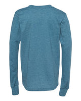 BELLA + CANVAS Youth Heather CVC Long Sleeve Tee Youth Apparel Shirts & Tops