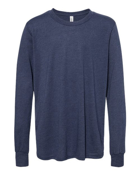 BELLA + CANVAS Youth Heather CVC Long Sleeve Tee Youth Apparel Shirts & Tops