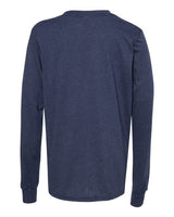 BELLA + CANVAS Youth Heather CVC Long Sleeve Tee Youth Apparel Shirts & Tops