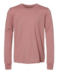 BELLA + CANVAS Youth Heather CVC Long Sleeve Tee Youth Apparel Shirts & Tops