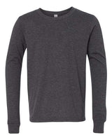 BELLA + CANVAS Youth Heather CVC Long Sleeve Tee Youth Apparel Shirts & Tops