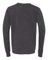BELLA + CANVAS Youth Heather CVC Long Sleeve Tee Youth Apparel Shirts & Tops