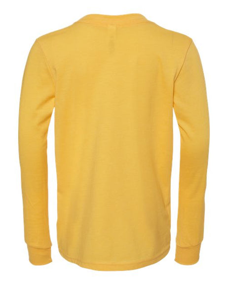 BELLA + CANVAS Youth Heather CVC Long Sleeve Tee Youth Apparel Shirts & Tops