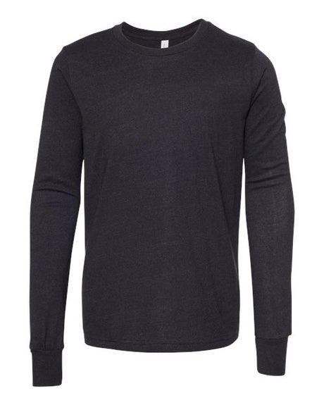 BELLA + CANVAS Youth Heather CVC Long Sleeve Tee Youth Apparel Shirts & Tops