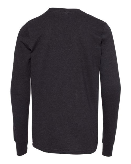 BELLA + CANVAS Youth Heather CVC Long Sleeve Tee Youth Apparel Shirts & Tops