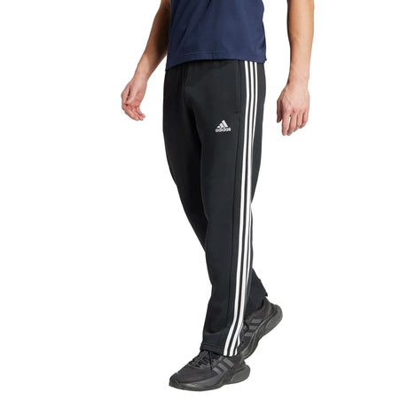 adidas Men's Essentials 3-Stripes Open Hem Fleece Joggers Tall Mens Apparel Pants & Sweatpants