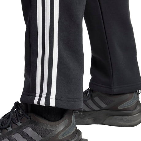 adidas Men's Essentials 3-Stripes Open Hem Fleece Joggers Tall Mens Apparel Pants & Sweatpants