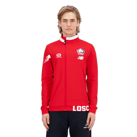 New Balance Men's Lille LOSC Pre-Game Jacket Soccer Uniforms & Apparel All