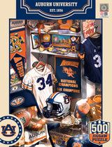 Masterpieces Puzzle Company Auburn Tigers Locker Room 500 Piece Puzzle Fan Gear NFL Auburn Tigers