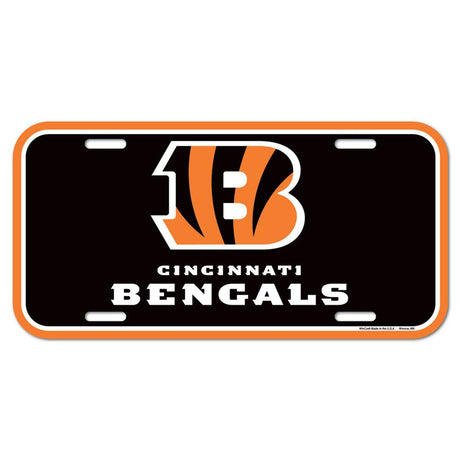 Wincraft Cincinnati Bengals License Plate Fan Gear NFL Cincinnati Bengals