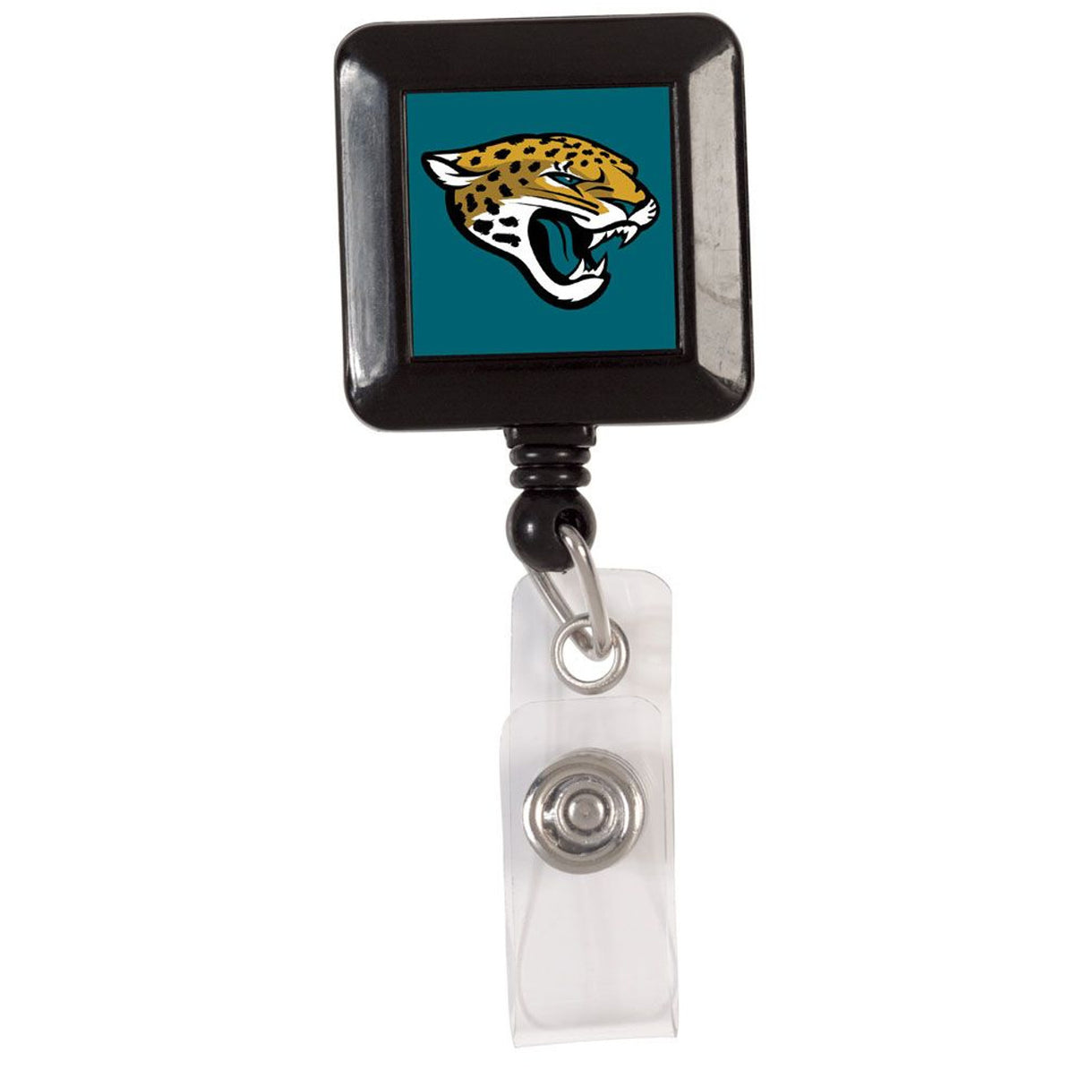 Wincraft Jacksonville Jaguars Retractable Square Badge Holder Fan Gear NFL Jacksonville Jaguars