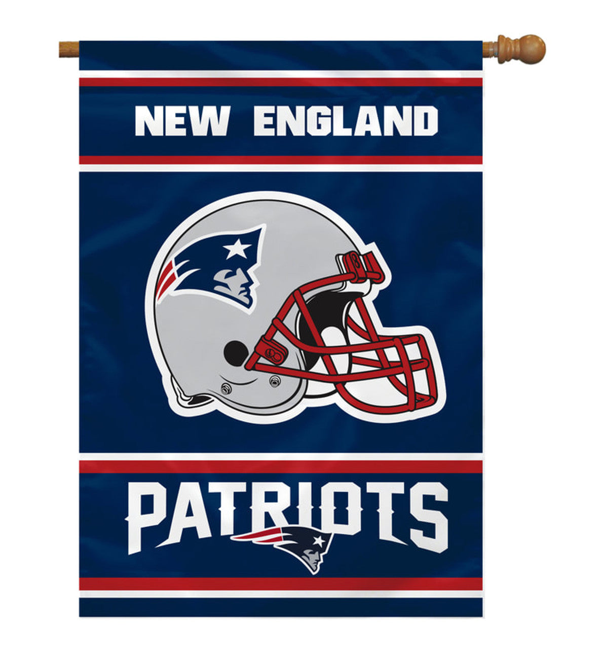 Fremont Die New England Patriots 2 Sided Banner Style House Flag 28x40 Fan Gear NFL New England Patriots