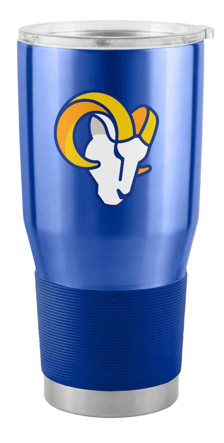Logo Brands Los Angeles Rams 30oz Stainless Steel Travel Tumbler Fan Gear NFL Los Angeles Rams