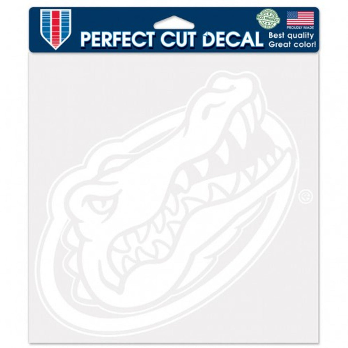 Wincraft Florida Gators White Die Cut Decal 8x8 Fan Gear NCAA Florida Gators