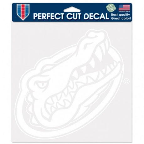 Wincraft Florida Gators White Die Cut Decal 8x8 Fan Gear NCAA Florida Gators