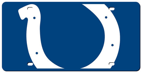 Stockdale Technologies Indianapolis Colts Acrylic Mega Style License Plate Fan Gear NFL Indianapolis Colts