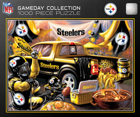 Masterpieces Puzzle Company Pittsburgh Steelers Gameday Design 1000 Piece Puzzle Fan Gear NFL Pittsburgh Steelers