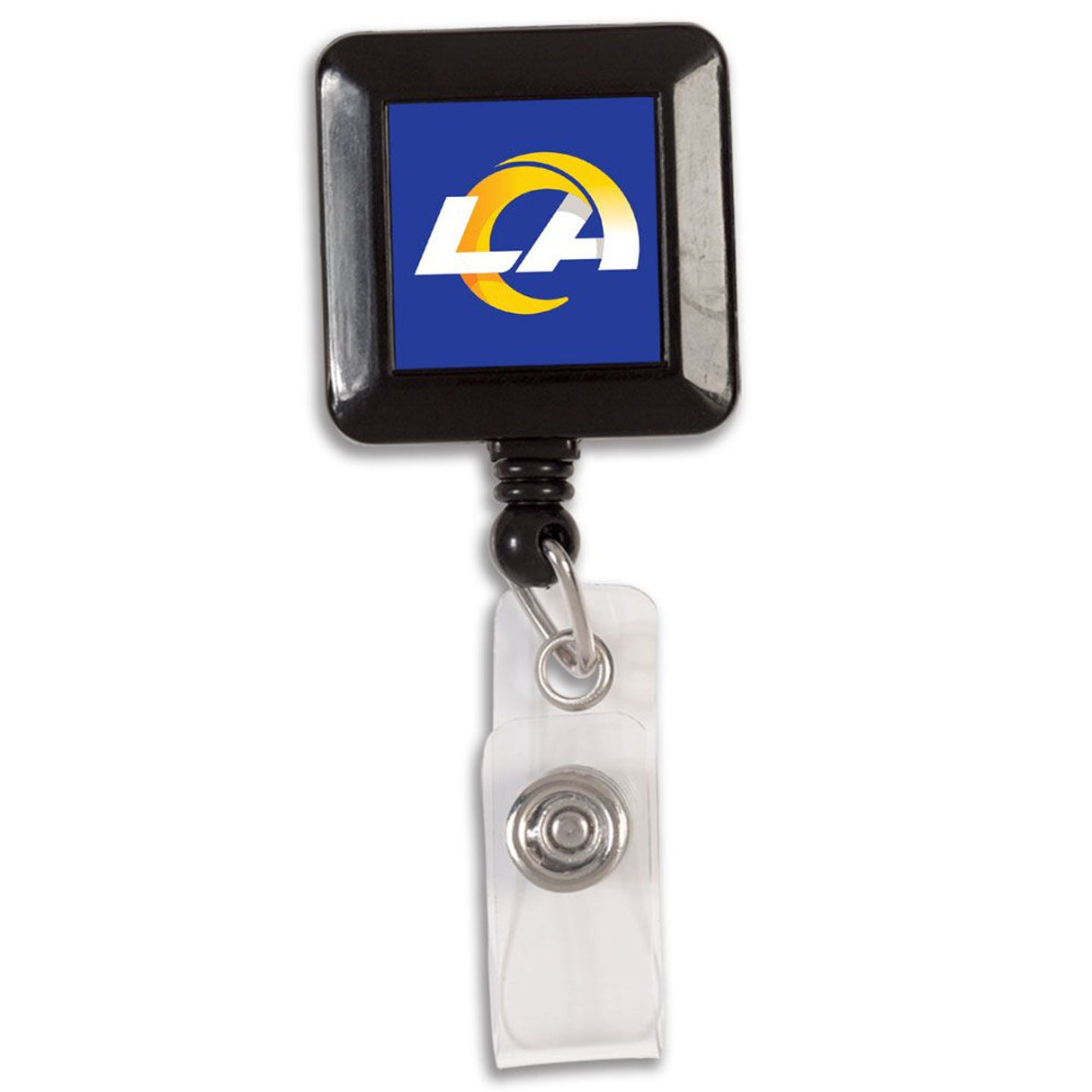 Wincraft Los Angeles Rams Retractable Square Badge Holder Fan Gear NFL Los Angeles Rams