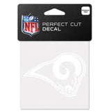 Wincraft Los Angeles Rams White Perfect Cut Decal 4x4 Fan Gear NFL Los Angeles Rams