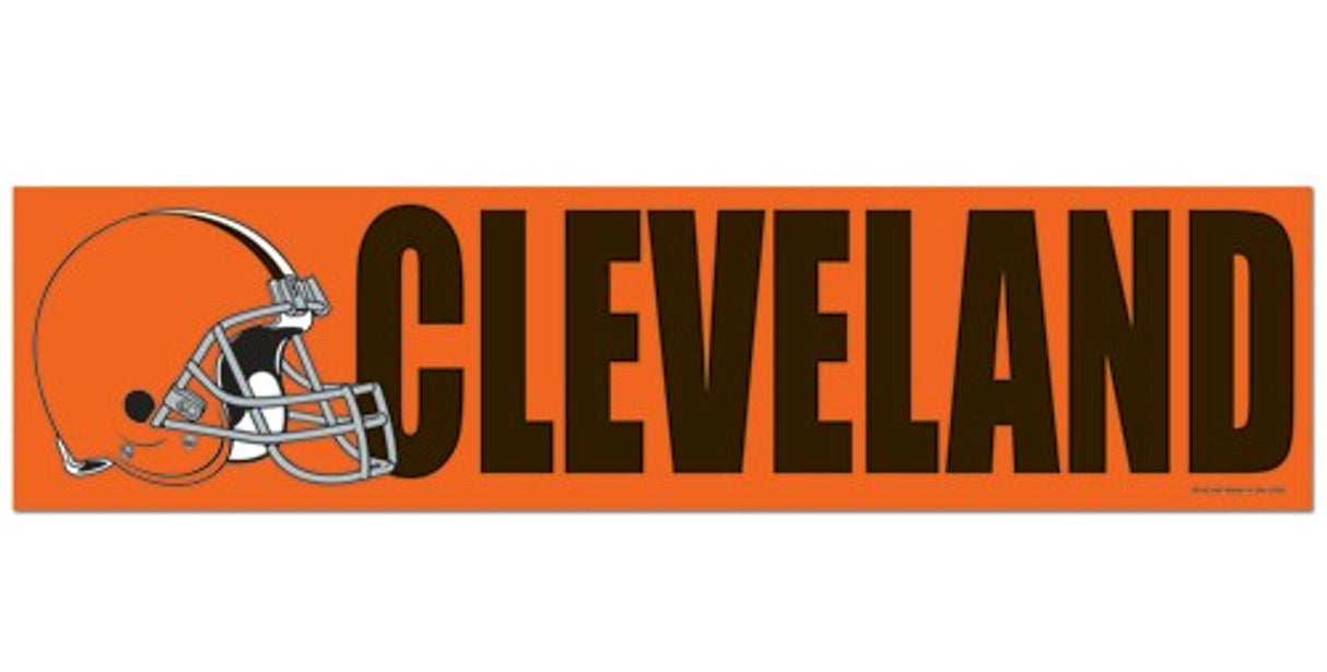 Wincraft Cleveland Browns Bumper Sticker Decal Fan Gear NFL Cleveland Browns