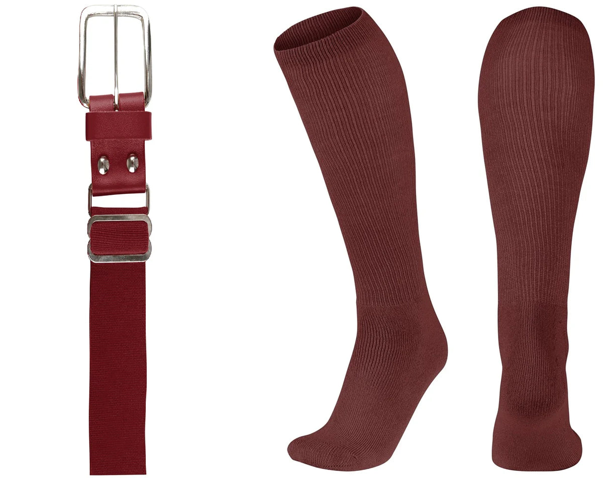 League Outfitters Brute Baseball or Softball Belt/Sock Combo Baseball Socks & Belts All