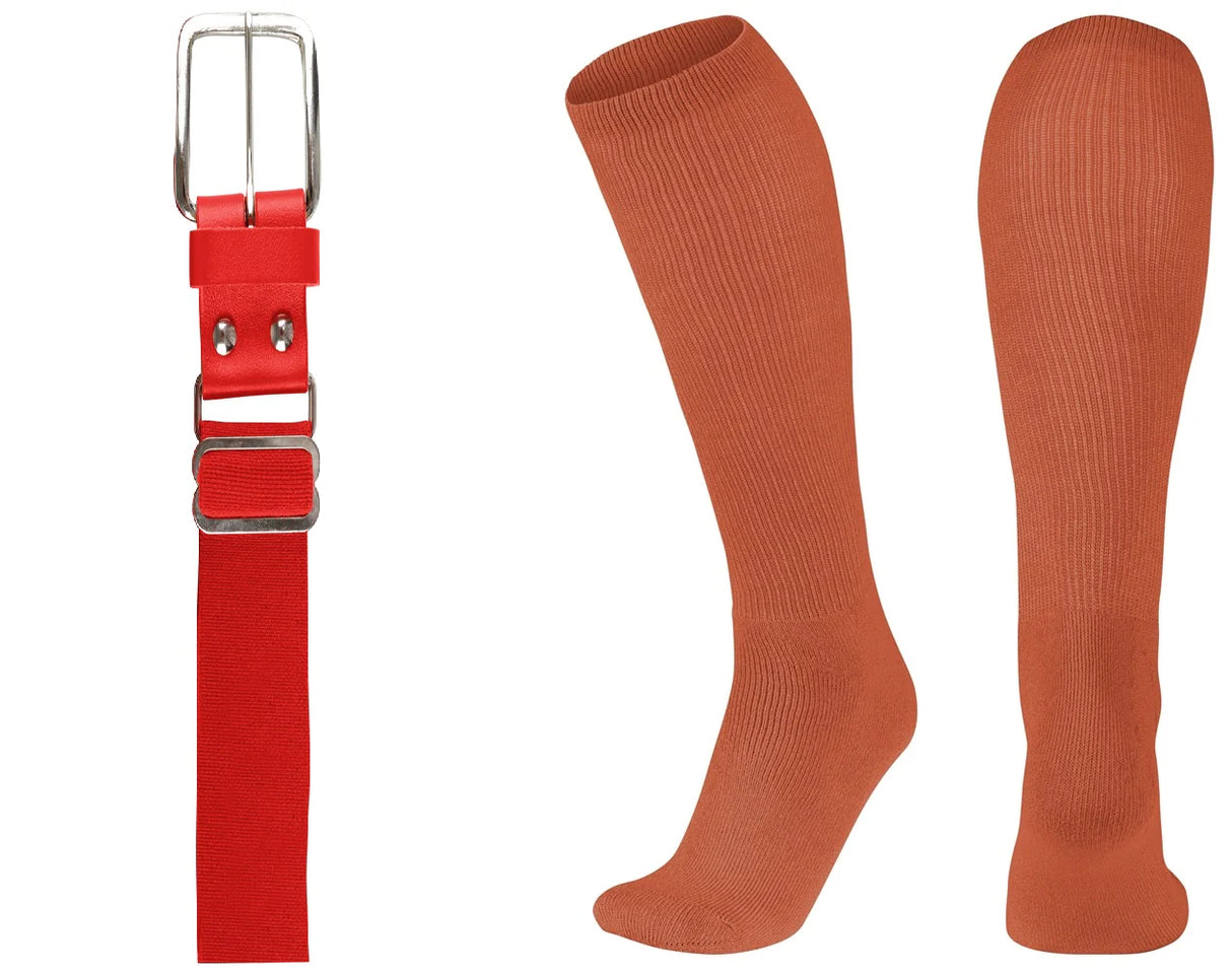 League Outfitters Brute Baseball or Softball Belt/Sock Combo Baseball Socks & Belts All