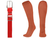 League Outfitters Brute Baseball or Softball Belt/Sock Combo Baseball Socks & Belts All