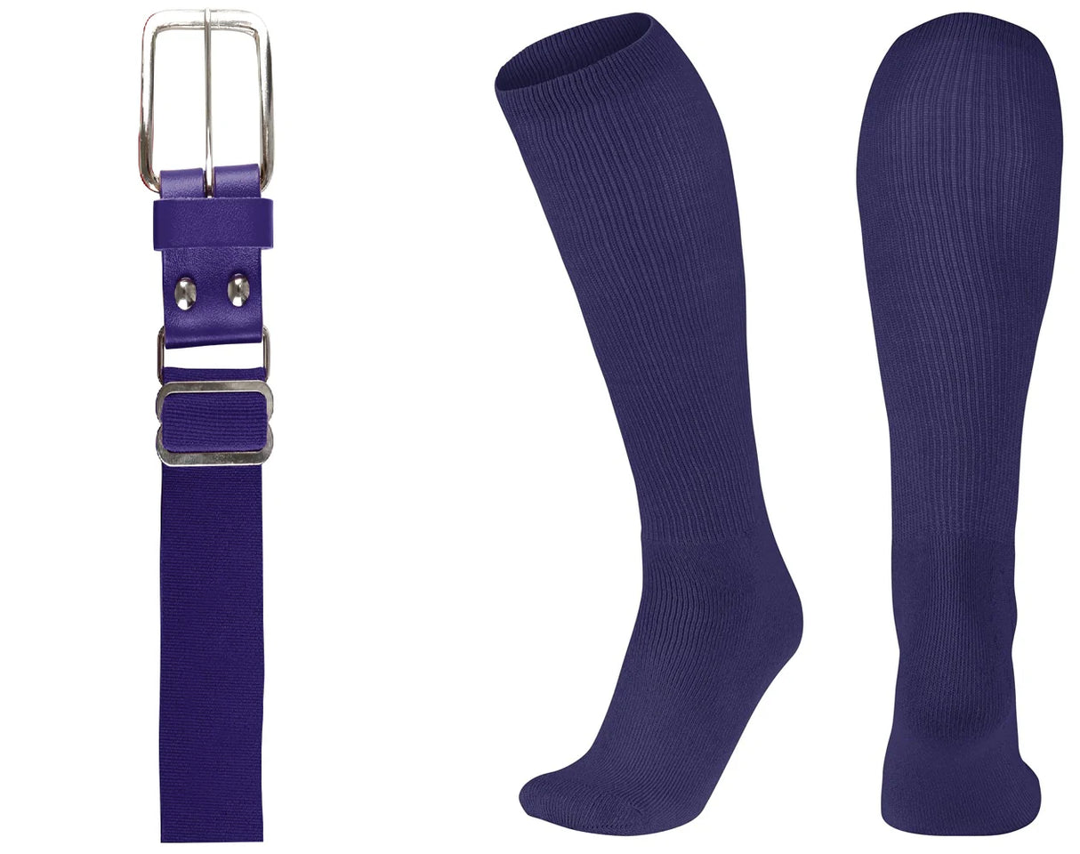 League Outfitters Brute Baseball or Softball Belt/Sock Combo Baseball Socks & Belts All