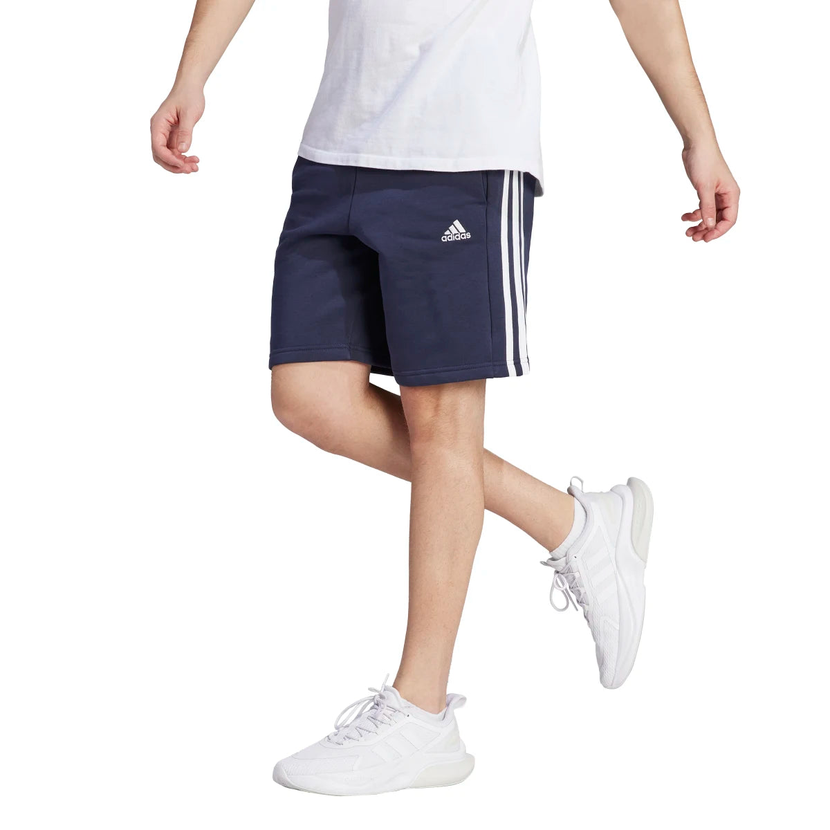 adidas Men's 3-Stripes Fleece Shorts Tall Mens Apparel Shorts