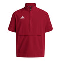 adidas Men's Coach Short Sleeve 1/4 Zip Jacket