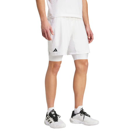 adidas Men's Tennis Pro AEROREADY Shorts and Inner Shorts Set Tennis & Racquet Apparel All