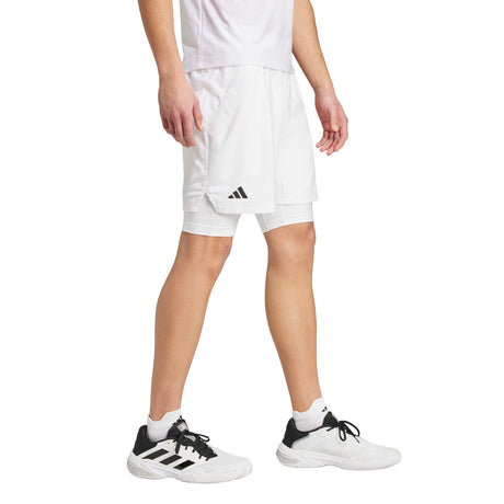 adidas Men's Tennis Pro AEROREADY Shorts and Inner Shorts Set Tennis & Racquet Apparel All