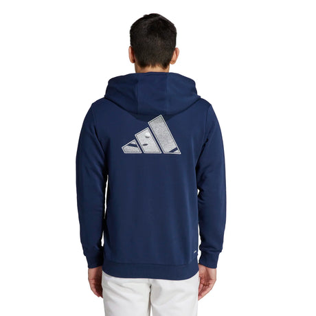 adidas Men's Club Teamwear Full-Zip Tennis Hoodie Tennis & Racquet Apparel All